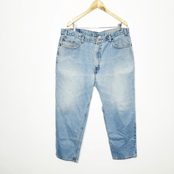 VTG LEVI'S 550 RELAXED STRAIGHT LEG Jeans Men's MEXICO light wash denim 42 X 30 - Picture 2 of 8